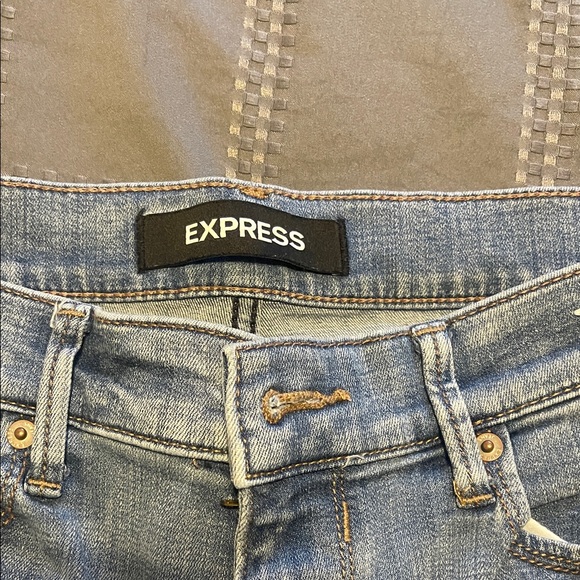 Express Distressed Blue Jeans - Picture 2 of 7